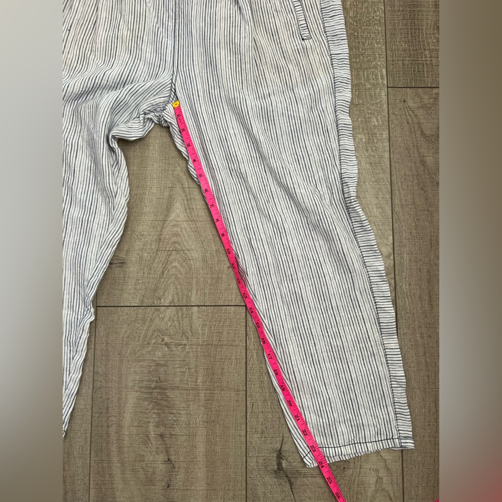 NWOT Anthropologie Hei Hei White and Blue Striped Women's Pants Size Medium - Picture 5 of 9